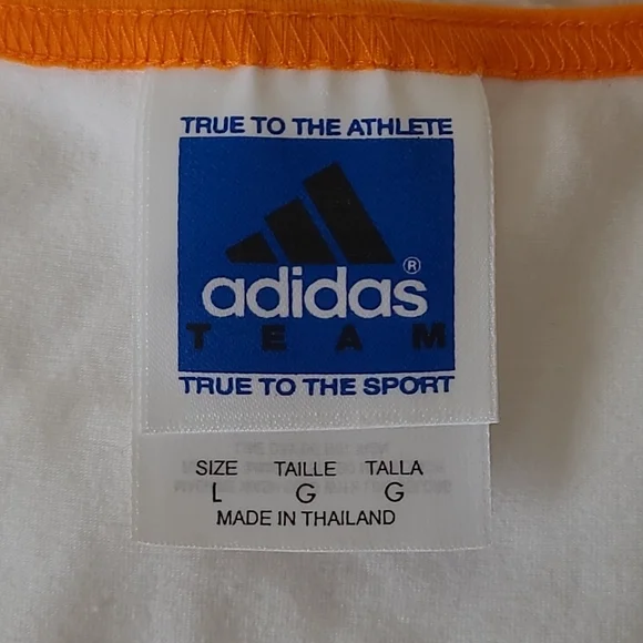 RARE Vintage Tennessee Lady Vols UT NEW ADIDAS Tennis Top White Racer Back Lg - Picture 8 of 13